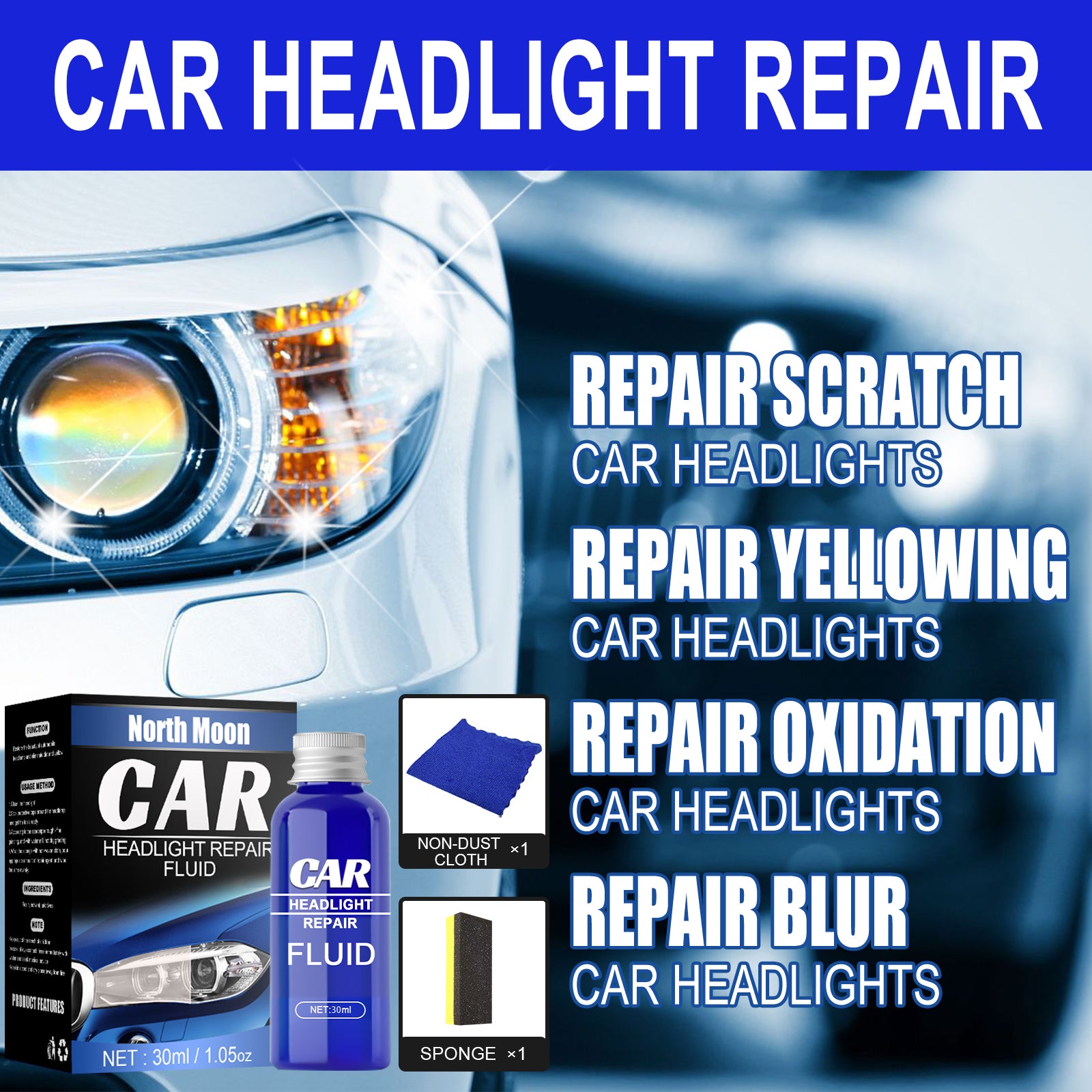 Ultimate Headlight Lens Repair & Deoxidation Coating