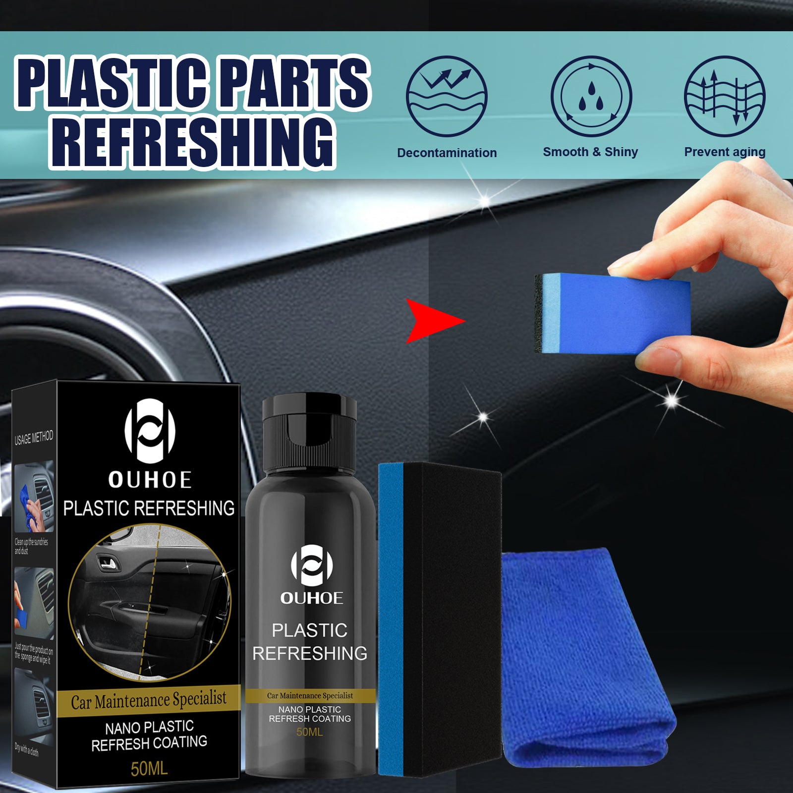 Pro-Grade Interior Plastic & Dashboard Restorer